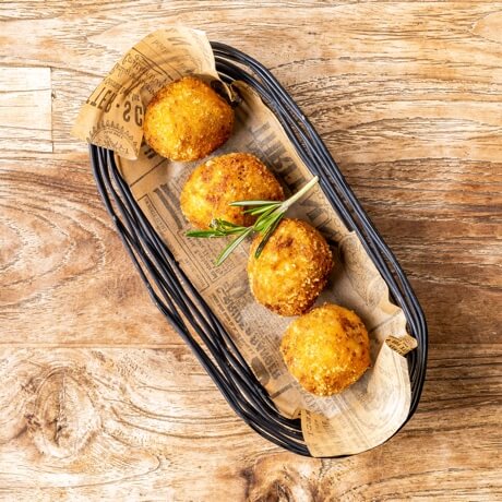 Roasted chicken croquettes
