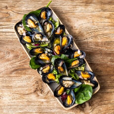 Mussels with vermouth vinaigrette