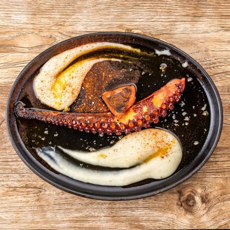 Grilled octopus leg